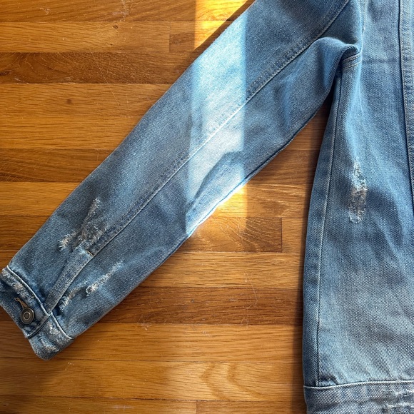 Altar’d State | Women’s light denim jacket with slight distressing - Picture 16 of 16